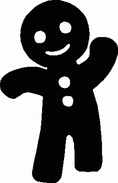 Gingerbread Man Silhouettes