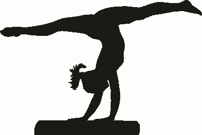 Gymnastics Woman Twilight