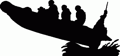 Life Boat Silhouettes