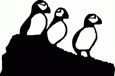 Puffins Towel Ring