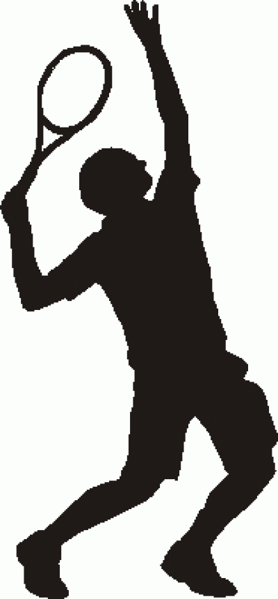 Tennis Men Silhouettes