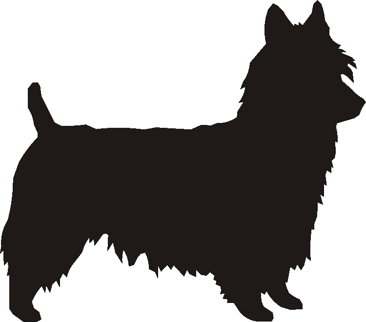 Australian Terrier Silhouettes