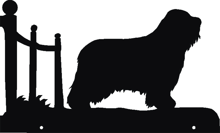 Bearded Collie Hanging Signs