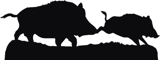 Wild Boar Silhouettes