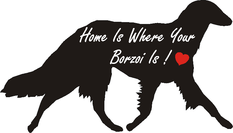 Borzoi Trotting Home Is...