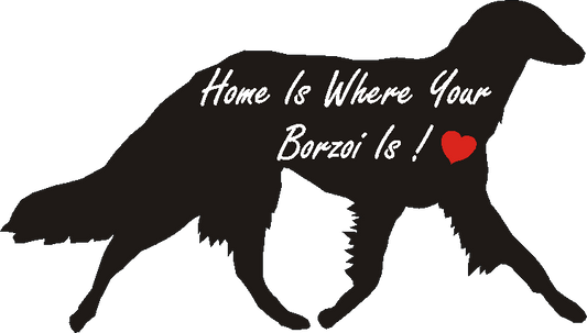 Borzoi Trotting Home Is...