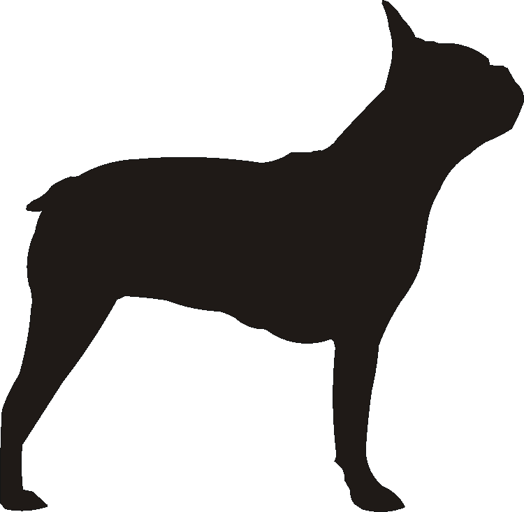 Boston Terrier Silhouettes