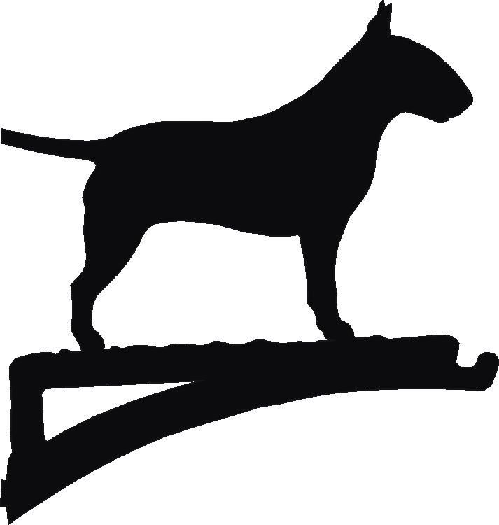 Bull Terrier Hanging Brackets