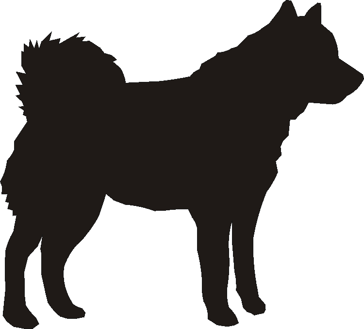 Canadian Eskimo Dog Silhouettes