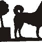 Canaan Dog Hanging Signs