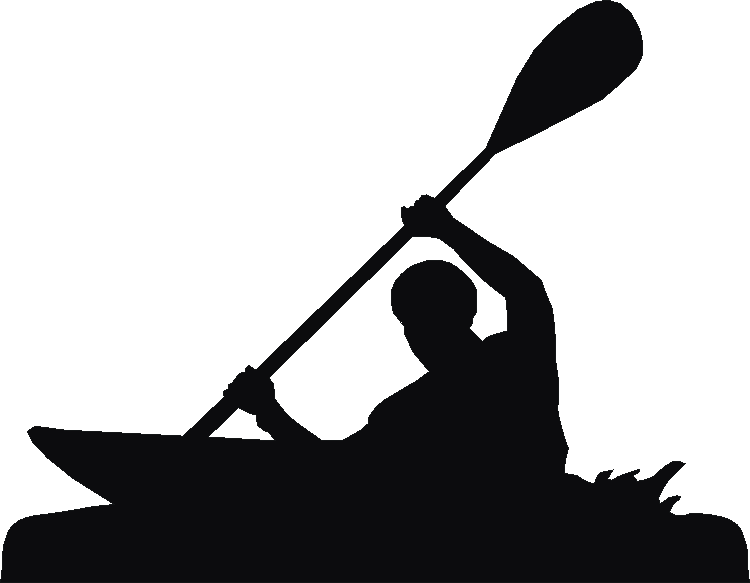 Canoe Slalom Silhouettes