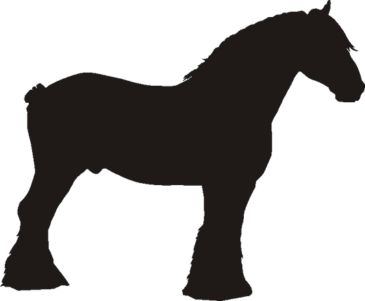 Clydesdale Horse Silhouettes