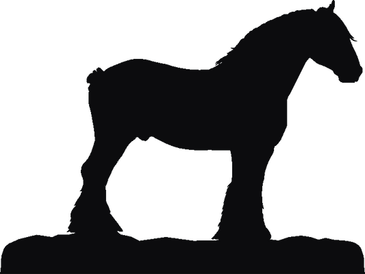 Clydesdale Horse Rosette Runner