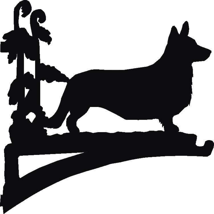 Corgi Cardigan Hanging Brackets