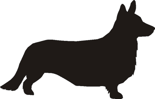 Corgi Cardigan Silhouettes