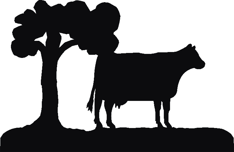Cow Silhouettes