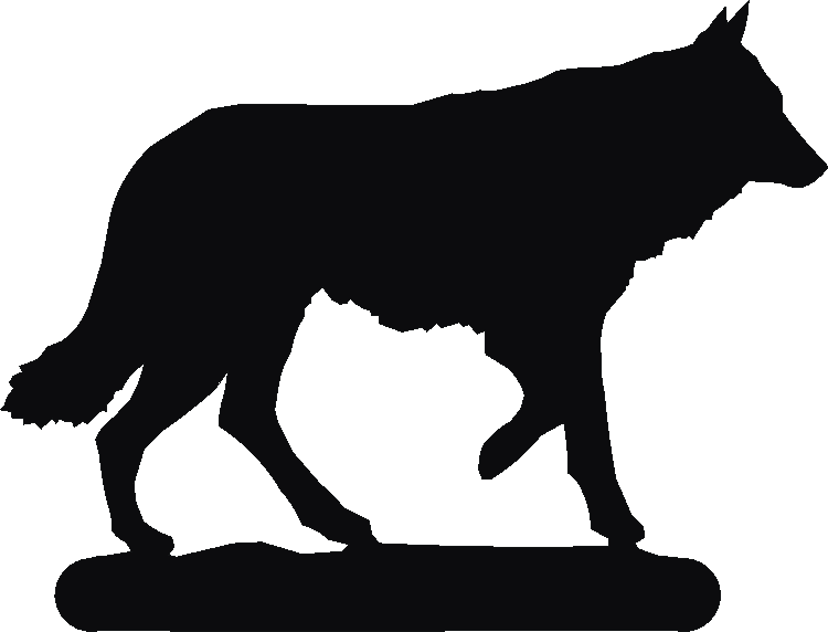 Czech Wolf Dog Toilet Roll Stand