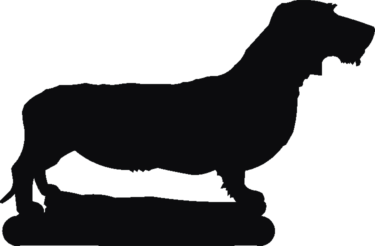 Dachshund Wire Coat Post Top