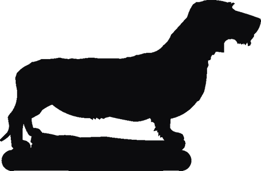 Dachshund Wire Coat Post Top