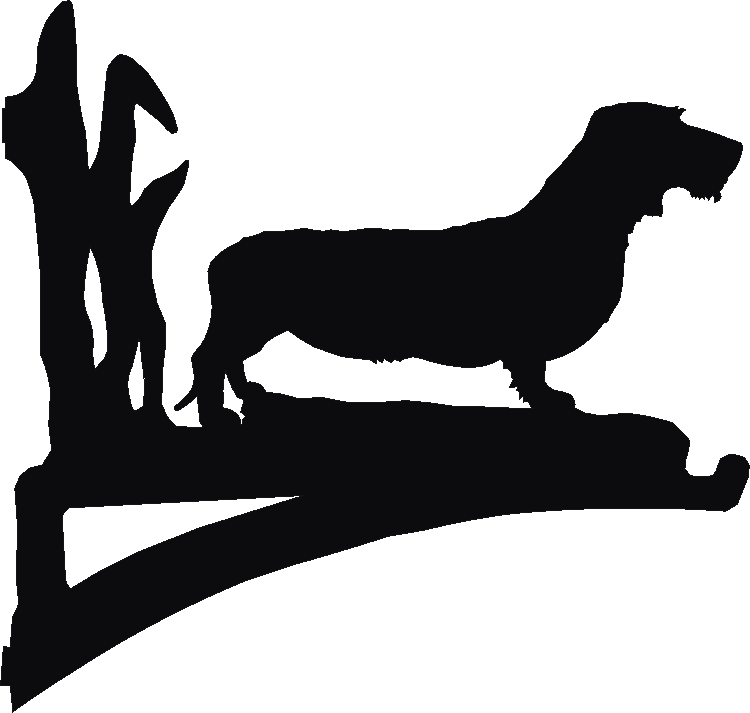 Dachshund Wire Coat Hanging Brackets