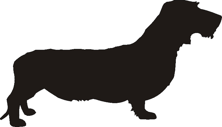 Dachshund Wire Coat Silhouettes