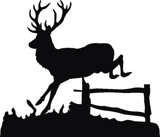 Deer Jump Silhouettes