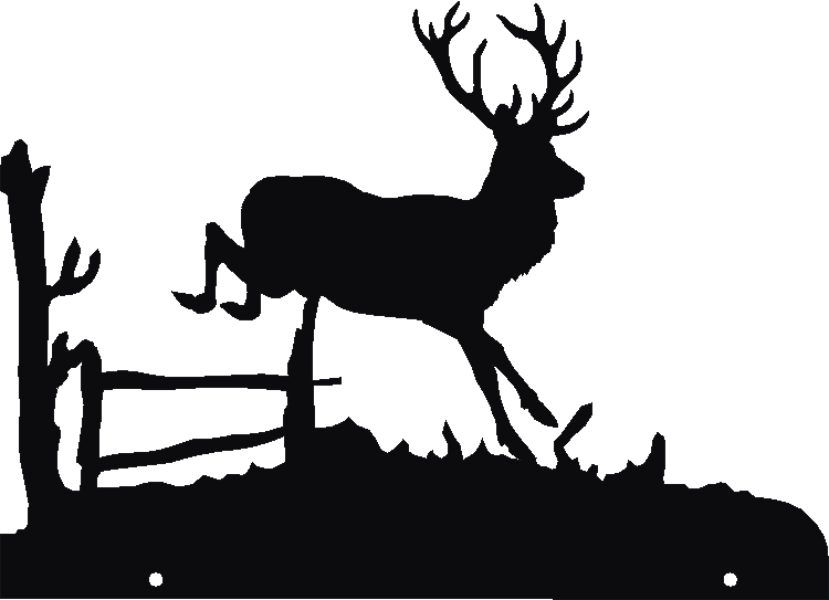 Deer Jump Hanging Signs