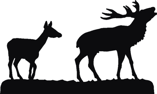 Deer Pair Silhouettes