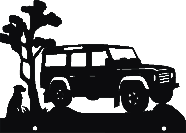 Land Rover Defender 110 Hanging Signs