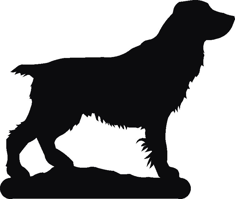 Field Spaniel Docked Chopping Board Stand