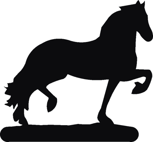 Friesian Horse Book Ends