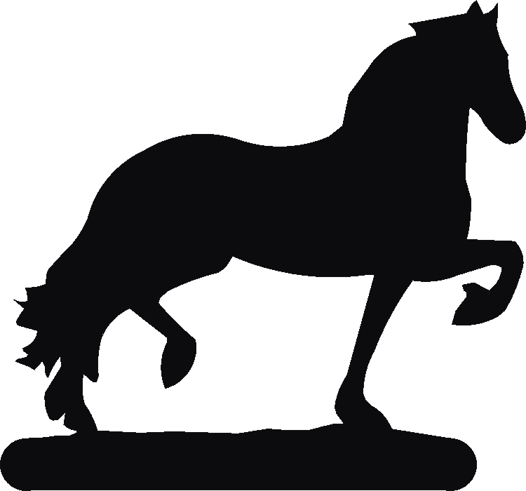 Friesian Horse Number Plates