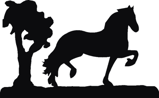 Friesian Horse Silhouettes