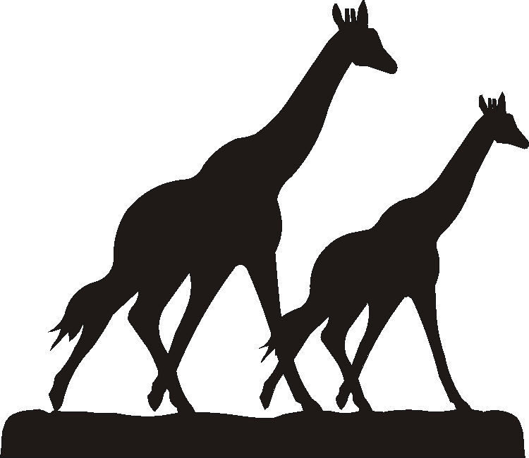 Giraffe Silhouettes