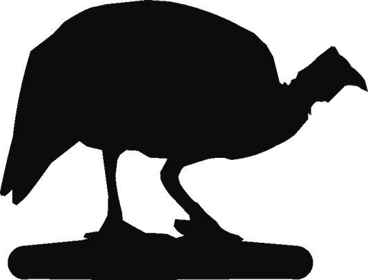 Guinea Fowl Book Ends
