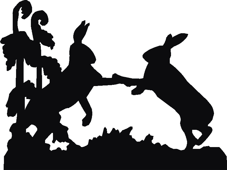 Hare Silhouettes