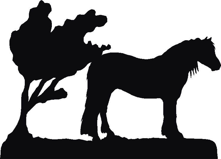 Highland Pony Silhouettes