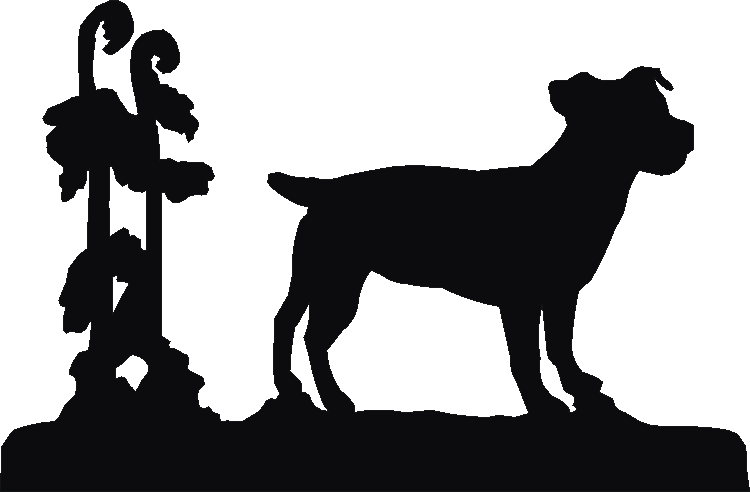 Jack Russell Docked Silhouettes