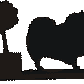 Keeshond Hanging Signs