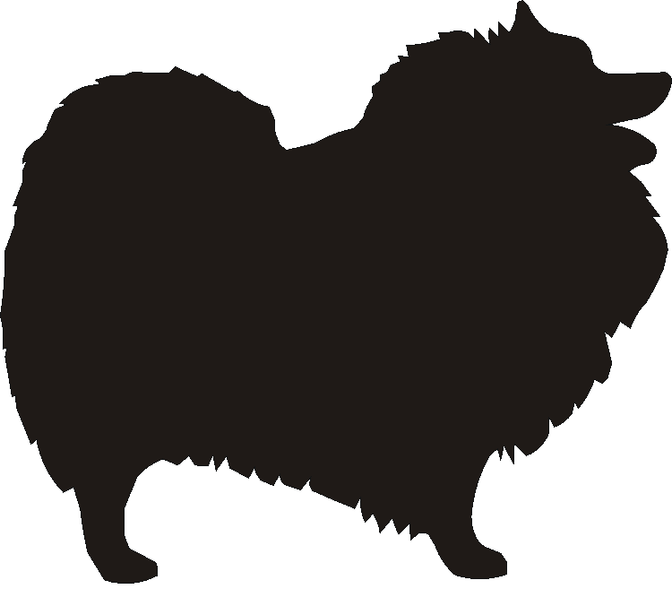 Keeshond Silhouettes