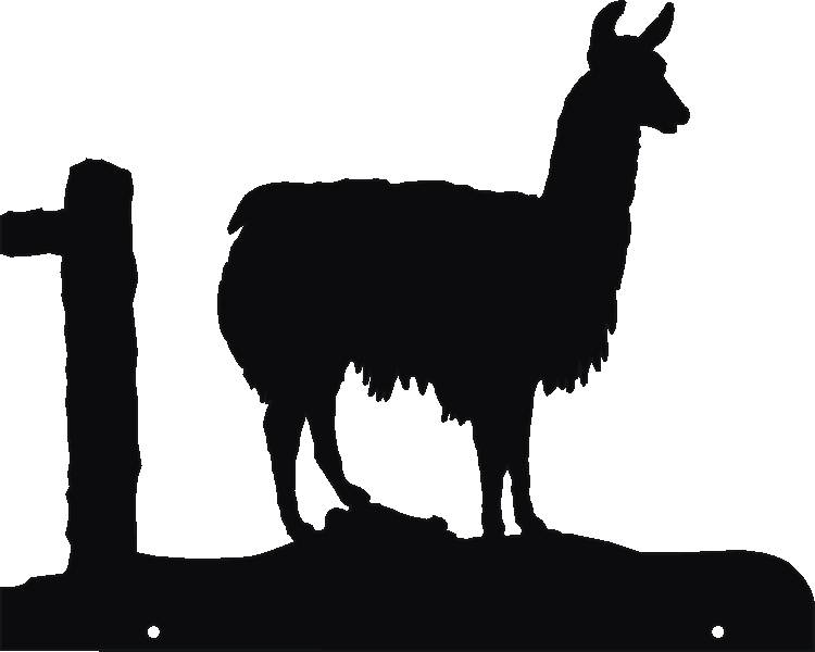 Llama Hanging Signs