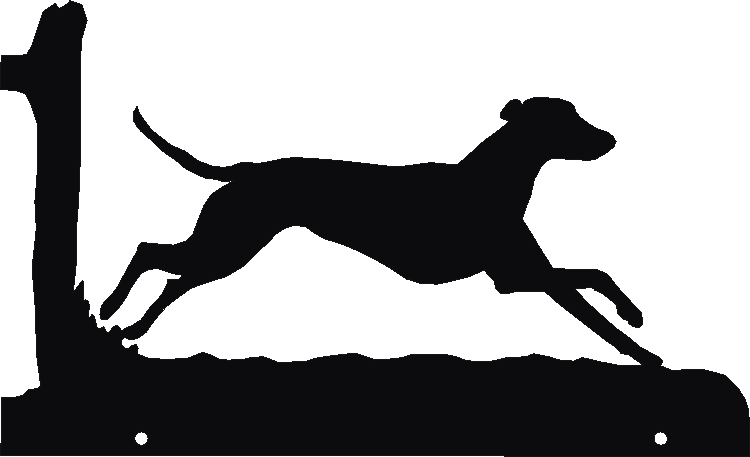 Lurcher Running Hanging Signs