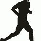 Running Male 1 Hanging Signs