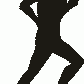 Running Male 2 Hanging Signs
