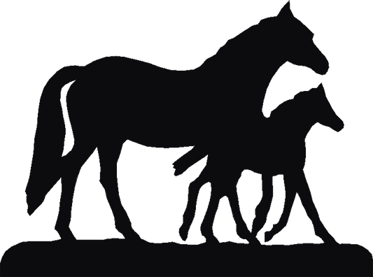 Mare and Foal Rosette Runner
