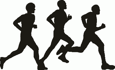 Runners Male Hanging Signs