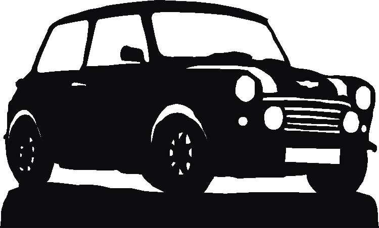 Mini Cooper Picture Plates