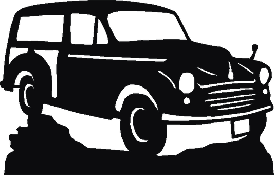 Morris Traveller Silhouettes