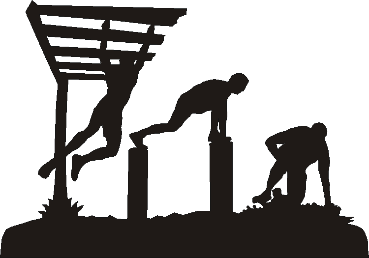 Mud Run Silhouettes