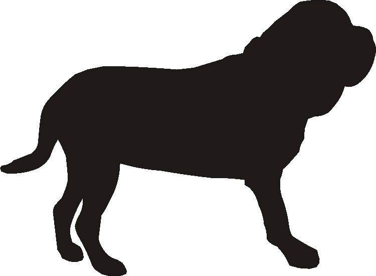 Neapolitan Mastiff Silhouettes